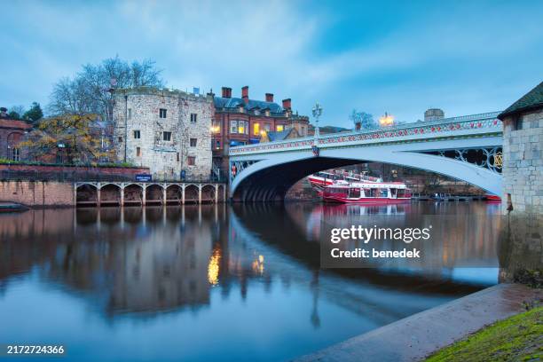 york england uk lendal bridge - benedek stock pictures, royalty-free photos & images