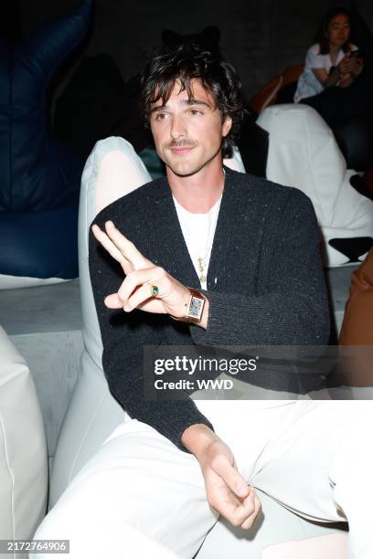 Jacob Elordi at Bottega Veneta RTW Spring 2025 as part of Milan Ready to Wear Fashion Week on September 21, 2024 in Milan, Italy.