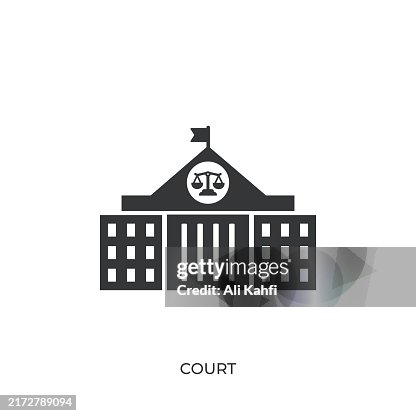 Court glyph solid icon. Solid icon that can be applied anywhere, simple, pixel perfect and modern style Court glyph solid icon. Solid icon that can be applied anywhere, simple, pixel perfect and modern style
