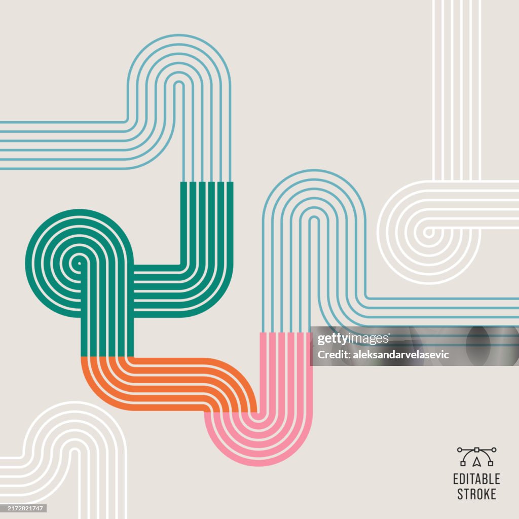 Abstract Geometric Line Work Abstract Geometric Lines Background High-Res Vector Graphic - Getty Images