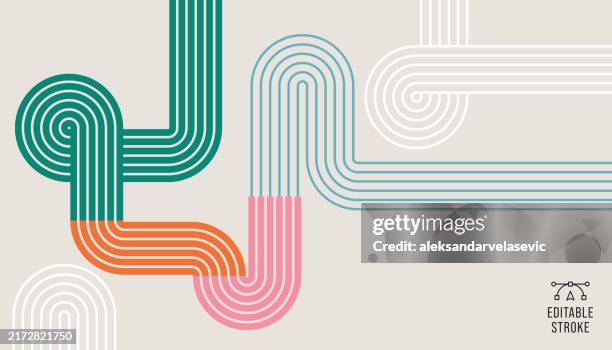 abstract geometric lines background - symmetry stock illustrations