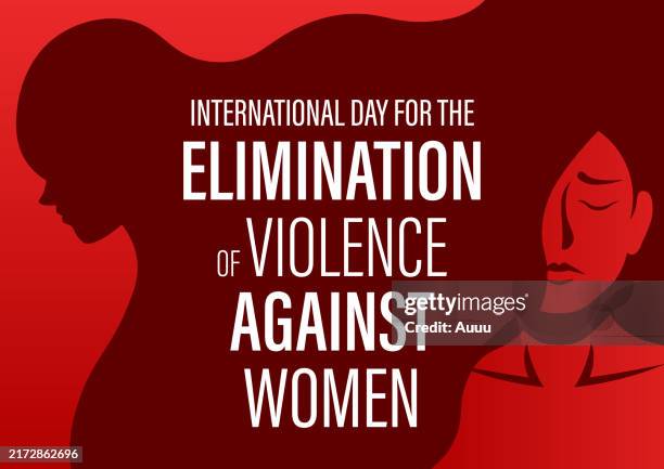 international day for the elimination of violence against women - international day for the elimination of violence against women stock illustrations