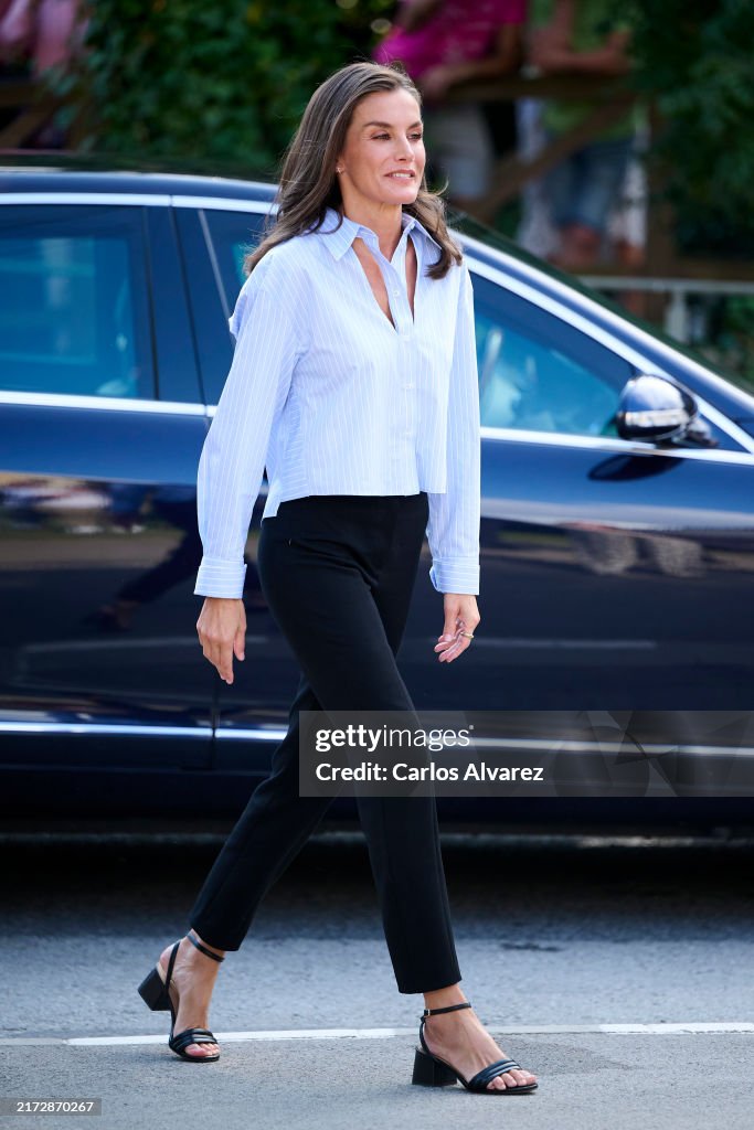 Queen Letizia of Spain Attends The Opening of Professional Courses