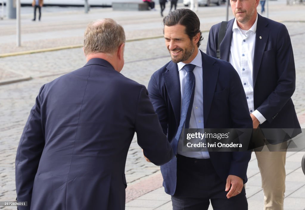 Prince Carl Philip Attends A Meeting With The National Museum Friends