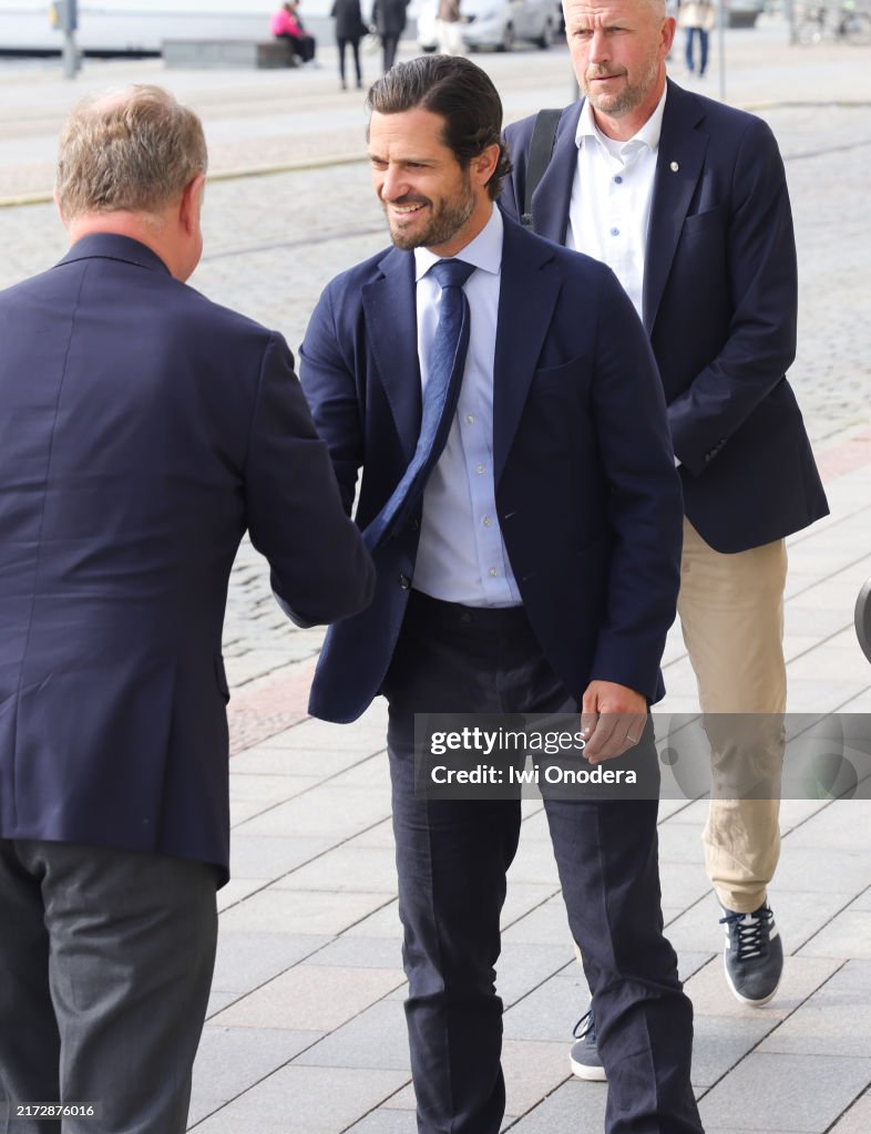 Prince Carl Philip Attends A Meeting With The National Museum Friends