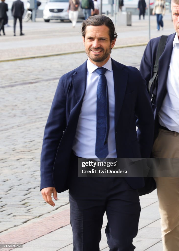 Prince Carl Philip Attends A Meeting With The National Museum Friends