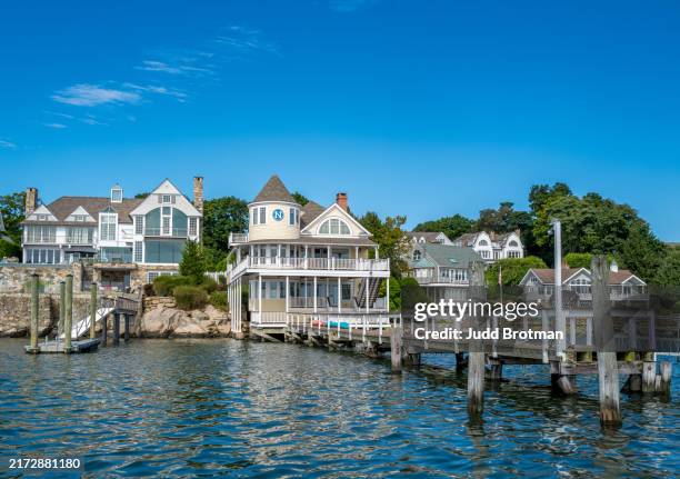 luxury homes coastal ct - norwalk ct stock pictures, royalty-free photos & images