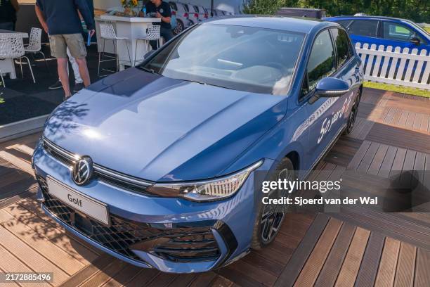 Volkswagen Golf R MK8.5 hatchback perfromance car on display during the 2024 Wheels at Mariënwaerdt car show on September 14 in Beesd, The...