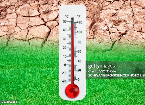 Temperaure Rising Rising Earth Temperatures Conceptual Image High-Res Vector Graphic ...