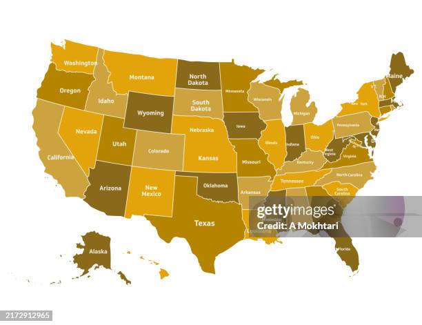 united states map. - buckeye stock illustrations