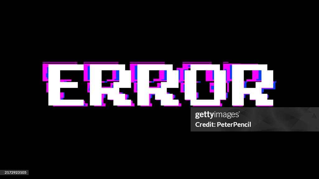 Error Vector Illustration Of Error Message High-Res Vector Graphic ...