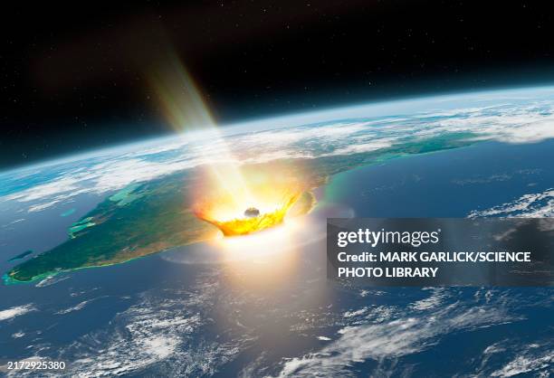 chicxulub asteroid impact - meteor stock pictures, royalty-free photos & images