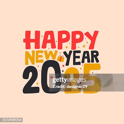 Happy new year 2025 banner vector design Happy new year 2025 banner vector design