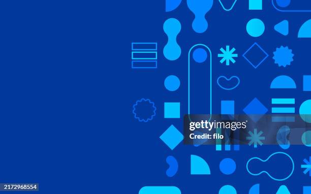 modern geometry shapes style background - presentation slides stock illustrations