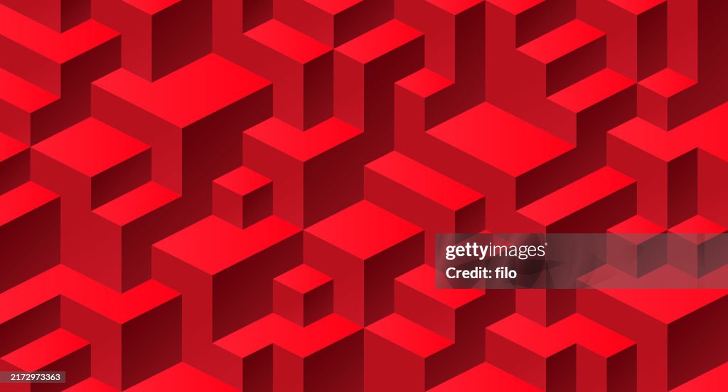 Red Cube Texture Abstract Background High-Res Vector Graphic - Getty Images