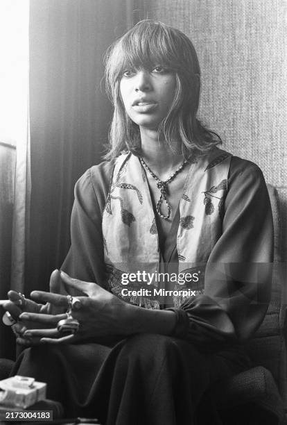 American model Donyale Luna, Thursday 17th April 1969, interview with Donald Zec, discussing her role in new film, Skidoo.
