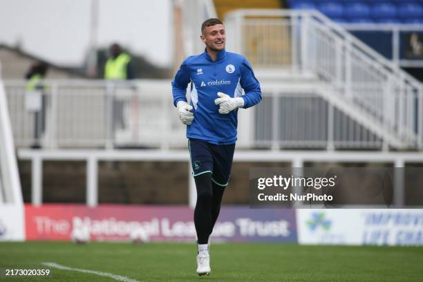 Hartlepool United goalkeeper Adam Smith during the Vanarama National League match between Hartlepool United and Dagenham and Redbridge at Victoria...