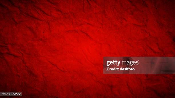 blank empty plain solid dark vibrant red maroon color gradient coloured glowing textured effect distressed weathered distraught rough rustic uneven wrinkled crumpled paper elegant wallpaper horizontal vector backgrounds with copy space vignette - solid colour background stock illustrations