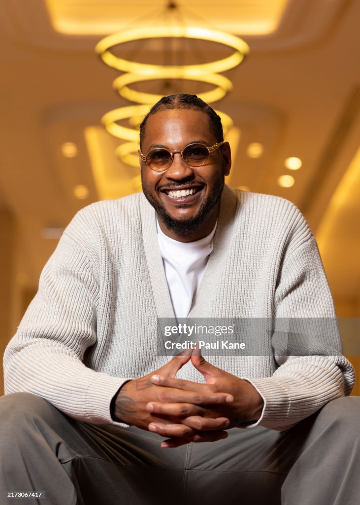 NBL HoopsFest Press Conference With Carmelo Anthony And Kenny Smith