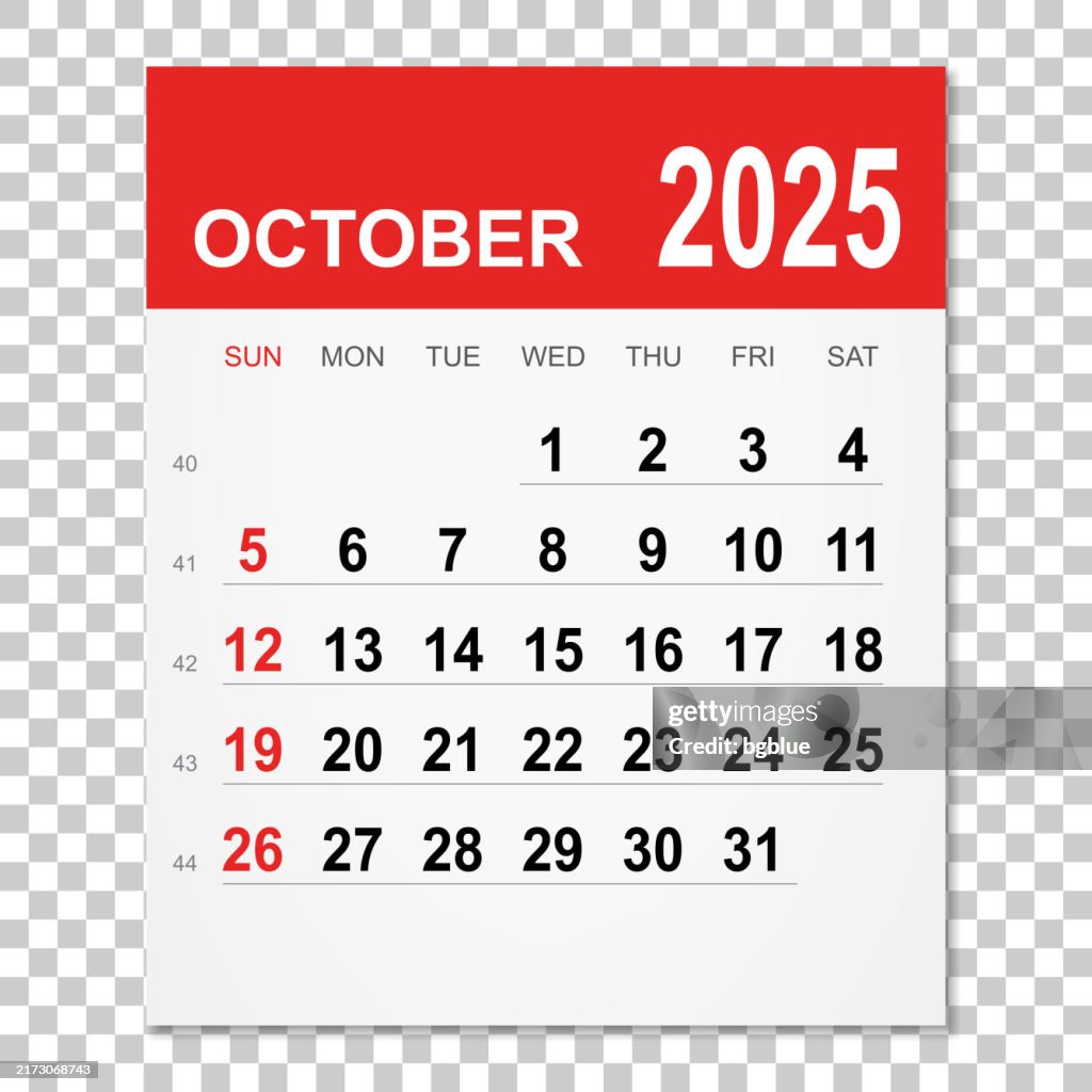 October 2025 Calendar High-Res Vector Graphic - Getty Images october-2025-calendar-high-res-vector-graphic-getty-images