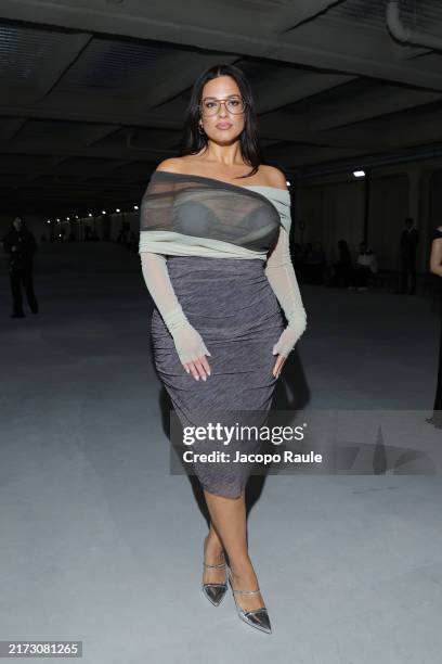 Ashley Graham attends the Philosophy Di Lorenzo Serafini fashion show during the Milan Womenswear Spring/Summer 2025 on September 19, 2024 in Milan,...
