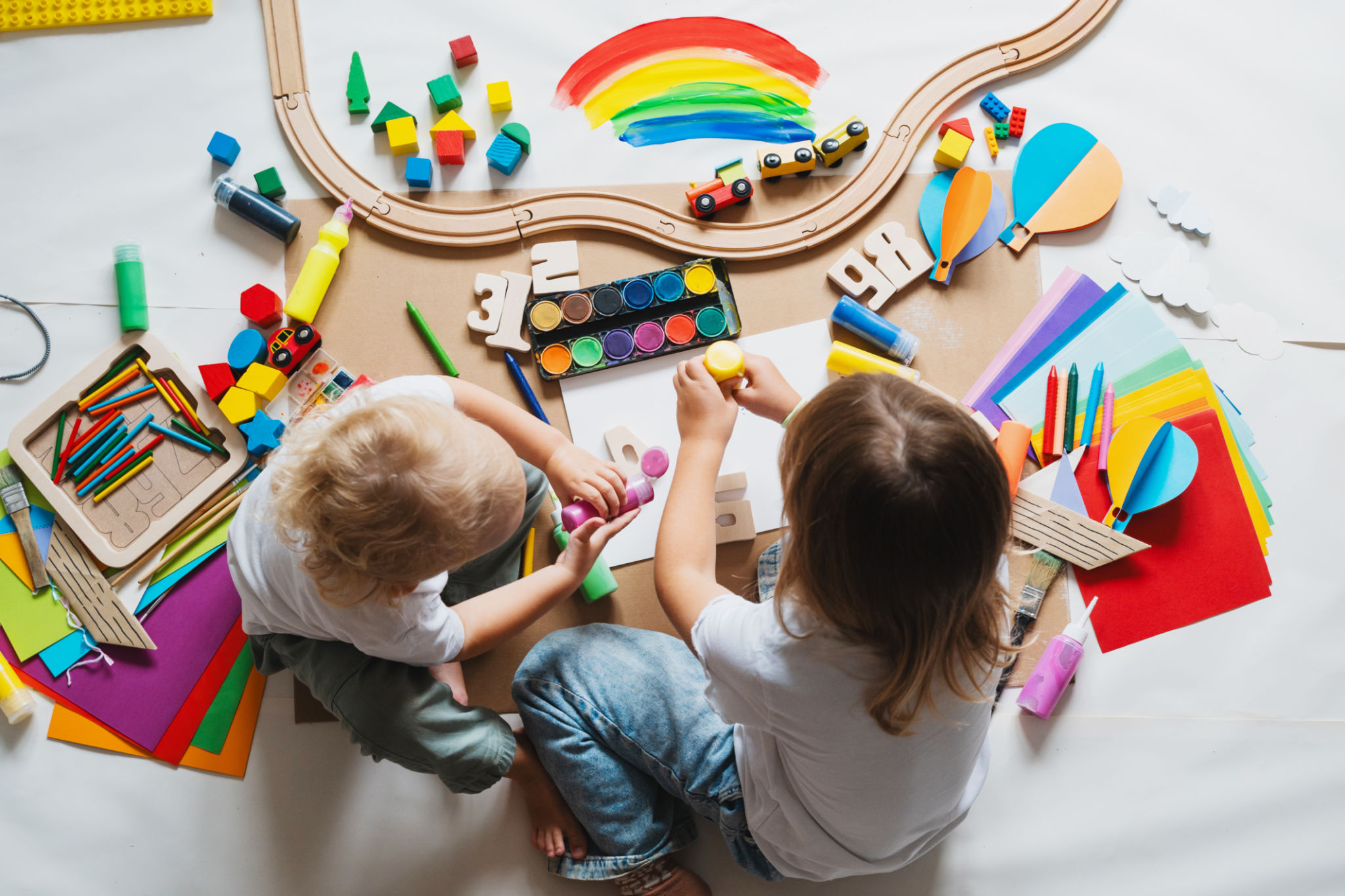 children playing together