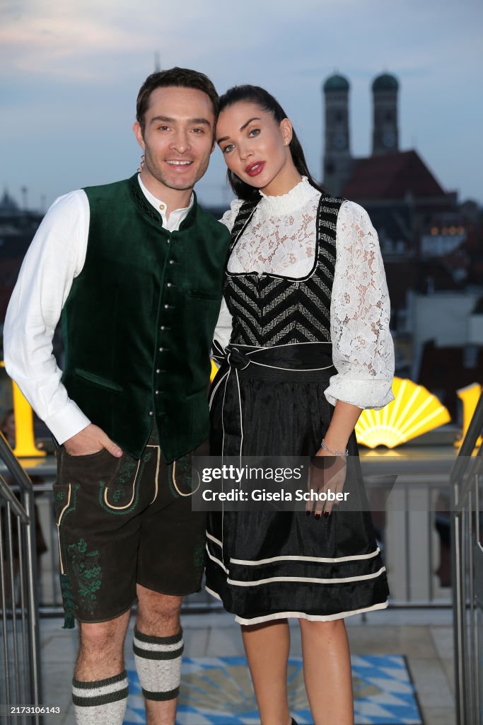 Ed Westwick & Amy Jackson Pre Shoot Oktoberfest 2024 Visit