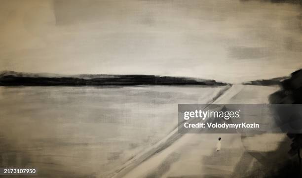 ilustrações de stock, clip art, desenhos animados e ícones de seascape in impressionist style. - arte moderna