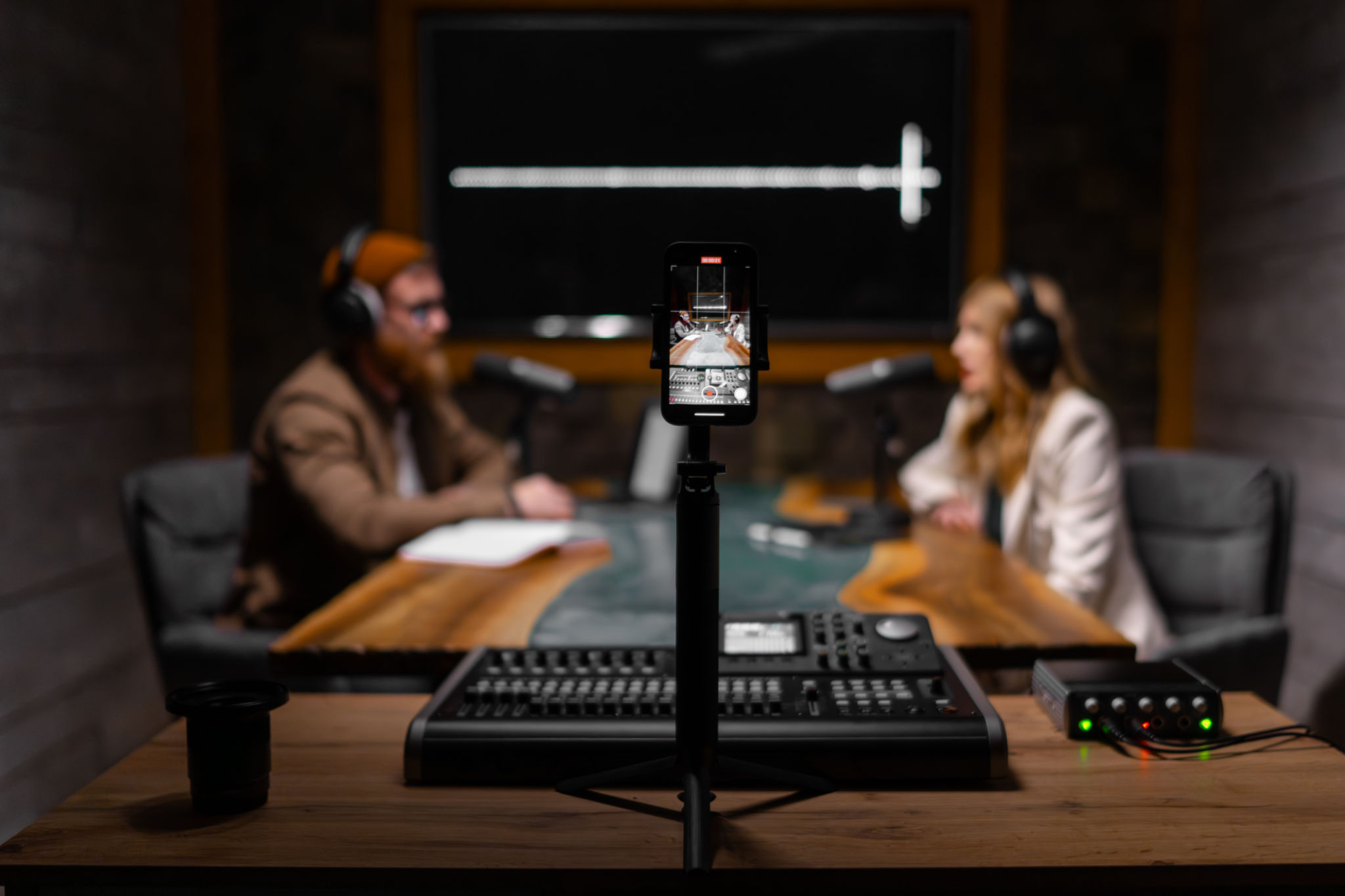 podcast recording