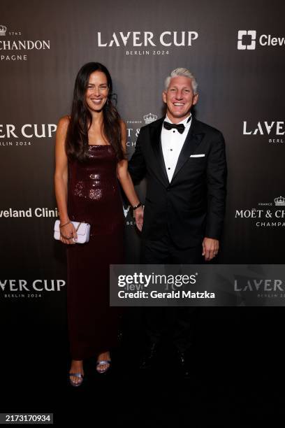 Ana Ivanovic and Bastian Schweinsteiger attend the Opening Night Gala of the Laver Cup 2024 at WECC on September 19, 2024 in Berlin, Germany.