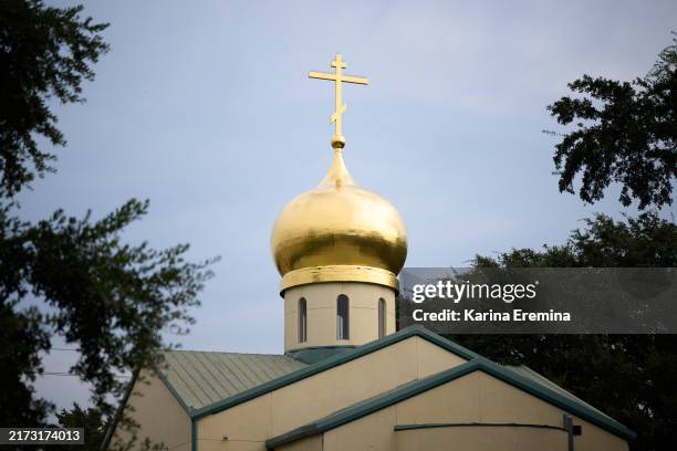 st-vladimir-russian-orthodox-church - orthodox churches us stock pictures, royalty-free photos & images