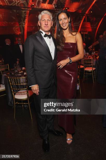 Bastian Schweinsteiger and Ana Ivanovic attend the Opening Night Gala of the Laver Cup 2024 at WECC on September 19, 2024 in Berlin, Germany.