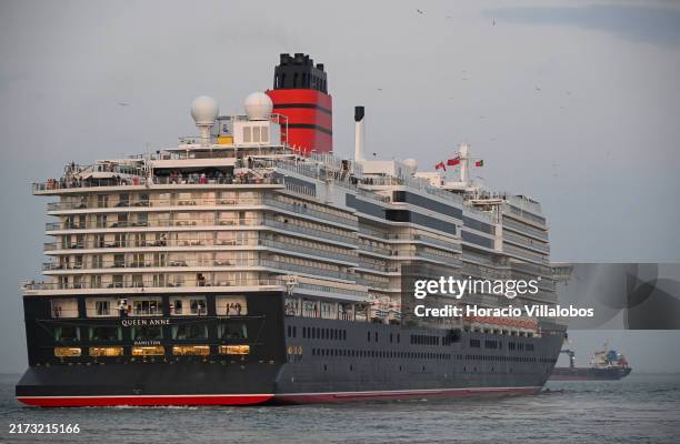 Queen Anne, a 113,000 GT Pinnacle class cruise ship operated by Cunard Line, named after the first monarch of the Kingdom of Great Britain, and...