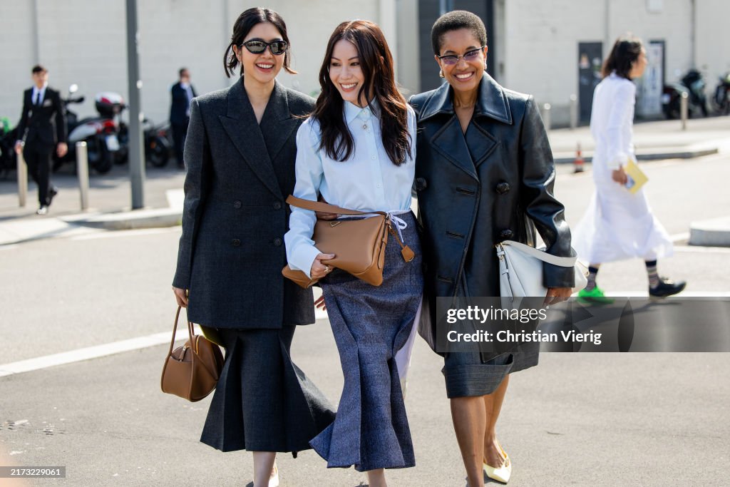 Street Style - Day 3 - Milan Fashion Week - Womenswear Spring/Summer 2025