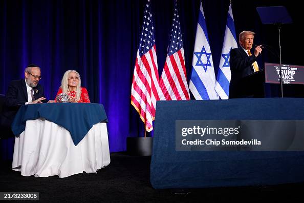Donald Trump Delivers Remarks On Fighting Anti-Semitism In Washington, DC Donald Trump Delivers Remarks On Fighting Anti-Semitism In Washington, DC