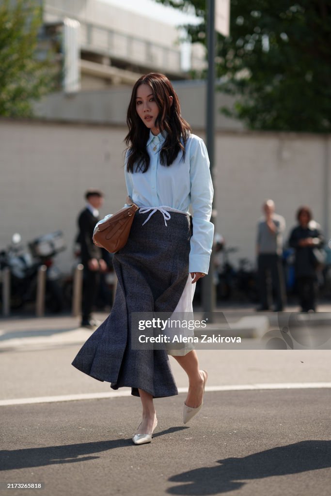 Street Style - Day 3 - Milan Fashion Week - Womenswear Spring/Summer 2025