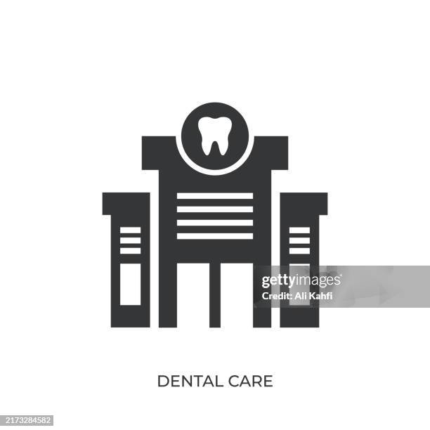 dental care glyph solid icon. solid icon that can be applied anywhere, simple, pixel perfect and modern style - dental school stock illustrations