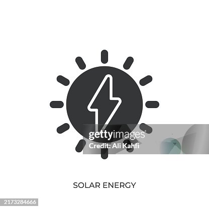 Solar Energy glyph solid icon. Solid icon that can be applied anywhere, simple, pixel perfect and modern style Solar Energy glyph solid icon. Solid icon that can be applied anywhere, simple, pixel perfect and modern style