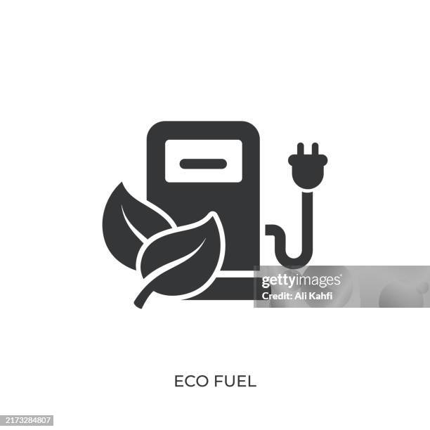 eco fuel glyph solid icon. solid icon that can be applied anywhere, simple, pixel perfect and modern style - dam stock illustrations