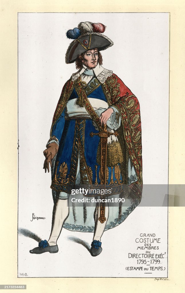 French Directory Robe History Of Fashion Grand Costume Of A Member Of The French Directory Or ...
