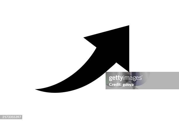 ilustraciones, imágenes clip art, dibujos animados e iconos de stock de icono de flecha ascendente. - moverse hacia arriba