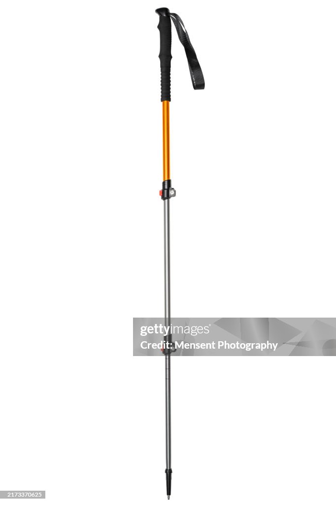 Trekking stick mockup isolated on white background