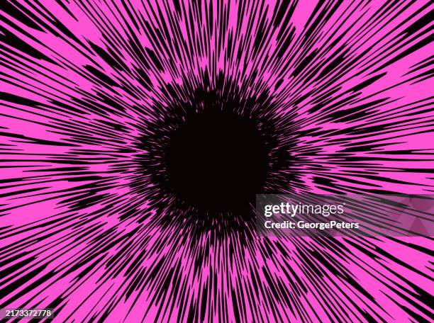 circlular border - frame and exploding light trails - virtual therapy stock illustrations