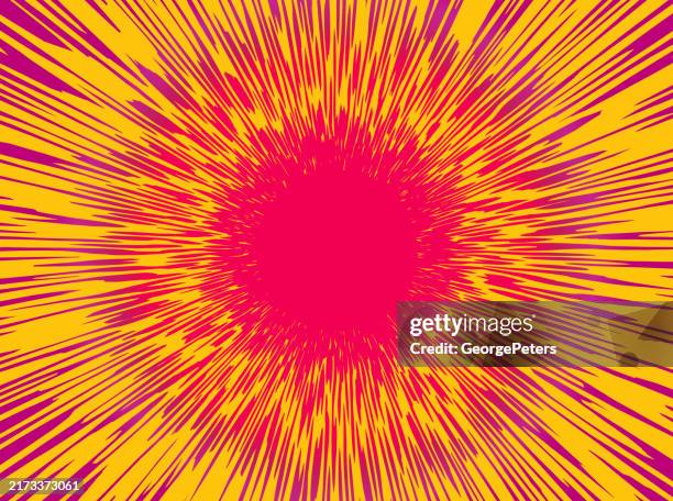 circlular border - frame and exploding light trails - virtual therapy stock illustrations