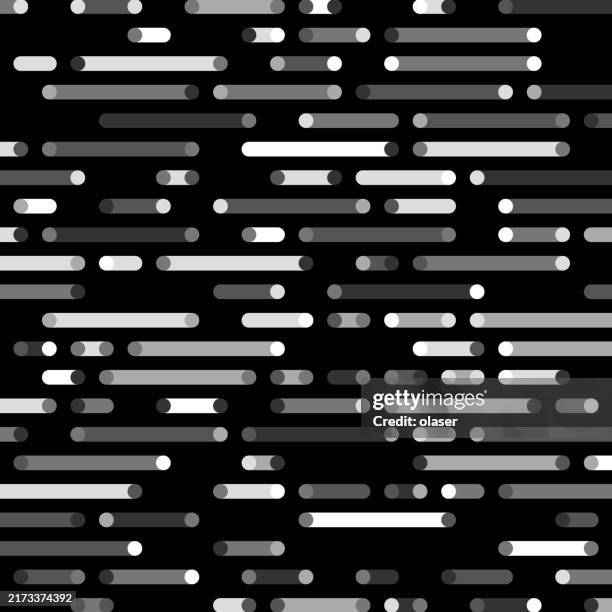 horizontal lines sections on black. marked line endings. - bar background stock illustrations