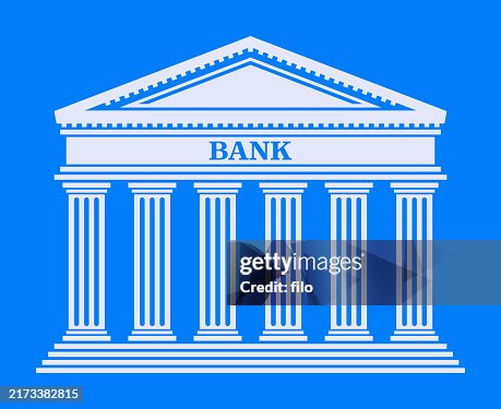 Bank Banking Institution Building Facade Architectural Columns Bank Banking Institution Building Facade Architectural Columns