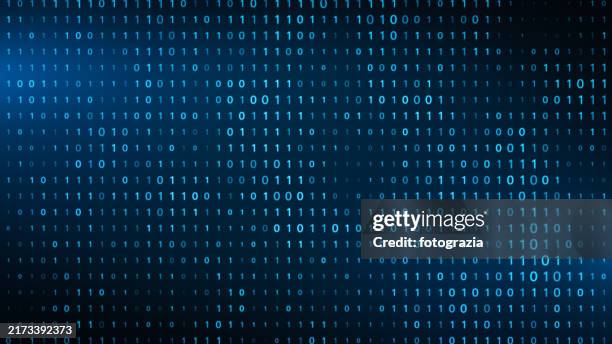 binary code background - codice binario foto e immagini stock