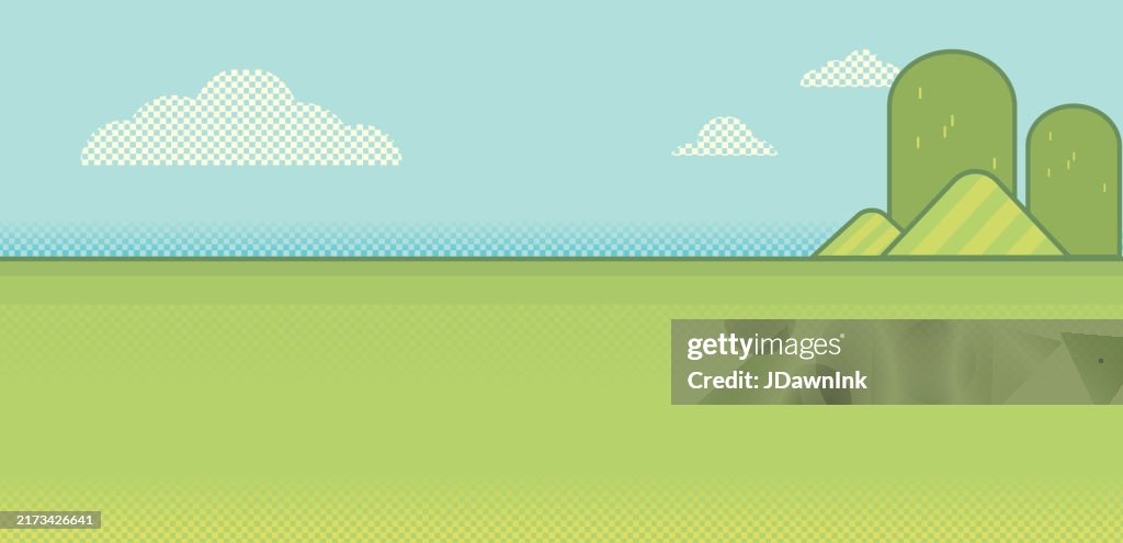 Retro Video Game Simple Classic Arcade Graphics Abstract Background ...