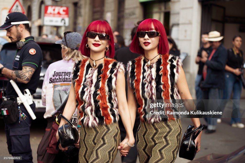 Street Style - Day 4 - Milan Fashion Week - Womenswear Spring/Summer 2025