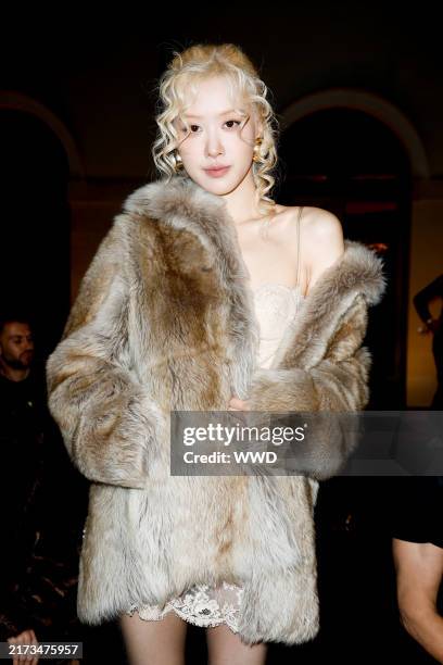 Rosé at Saint Laurent RTW Spring 2025 as part of Paris Ready to Wear Fashion Week on September 24, 2024 in Paris, France.